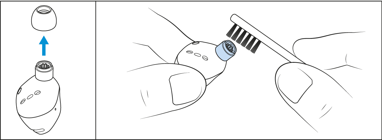 Ohrhörer reinigen_Klangkanal