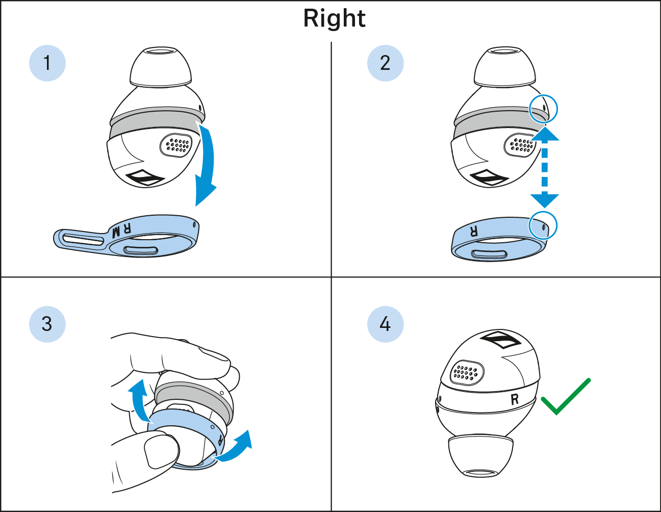 Ohrfinnen austauschen_rechts_Detail